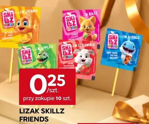 Lizak Skillz Friends I'm Strawbix promocja w Stokrotka