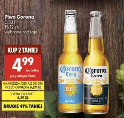 Piwo Corona Extra 330 ml promocja w Delikatesy Centrum