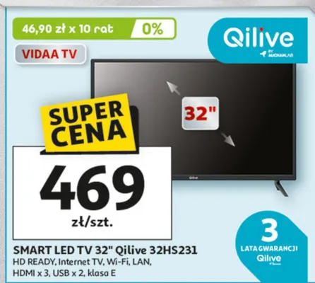 SMART LED TV 32" promocja w Auchan