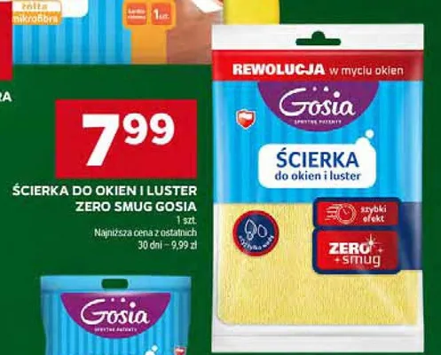 Ścierka do okien i luster zero smug promocja w Stokrotka