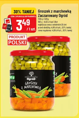 Groszek z marchewką Zaczarowany Ogród promocja w POLOmarket