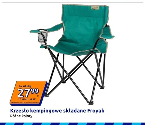 Krzesło kempingowe składane Froyak promocja w Action