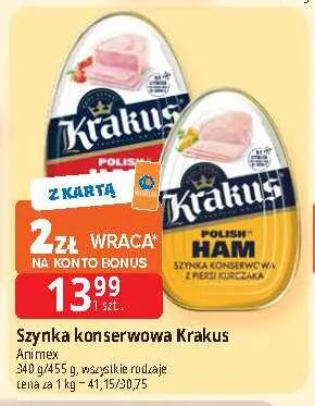 Szynka konserwowa Krakus promocja w Leclerc
