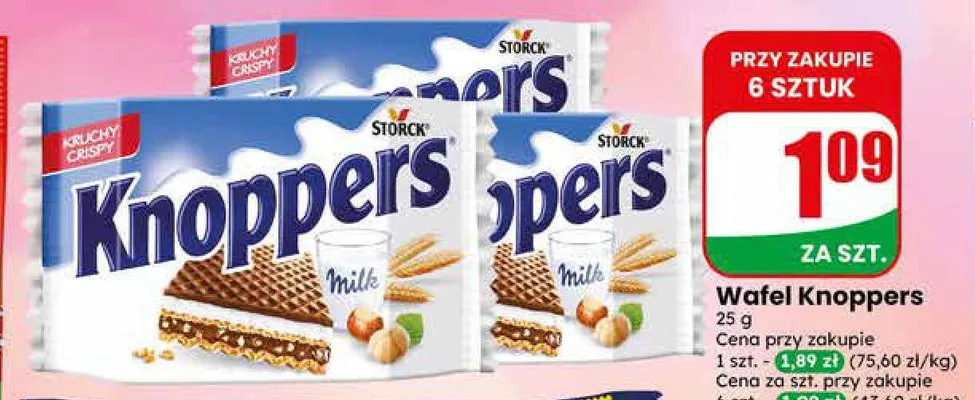 Wafel Knoppers promocja w Dino