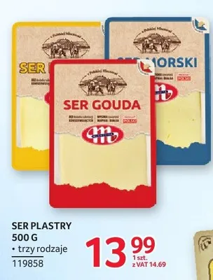 Ser plastry Mlekovita 500g promocja w Selgros