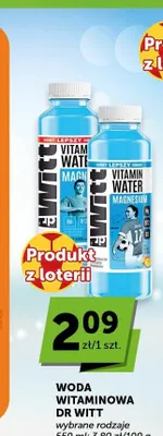 Woda witaminowa Dr Witt promocja w Groszek