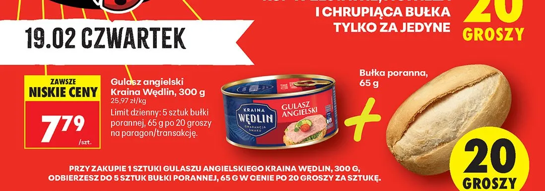 Gulasz angielski promocja w Biedronka