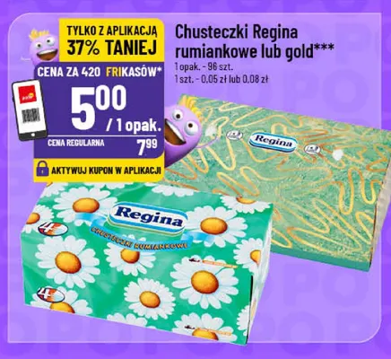 Chusteczki Regina gold promocja w POLOmarket