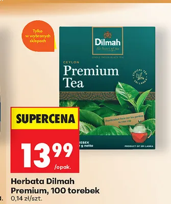 Herbata Dilmah Premium promocja w Biedronka
