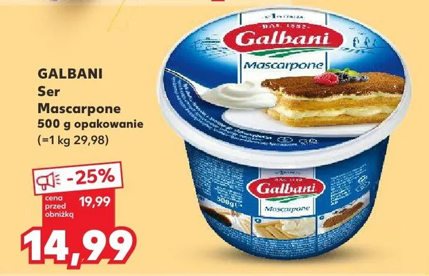 Ser Mascarpone promocja w Kaufland