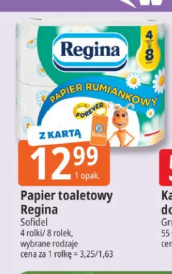 Papier toaletowy Regina Rumiankowy 4-pak promocja w Leclerc