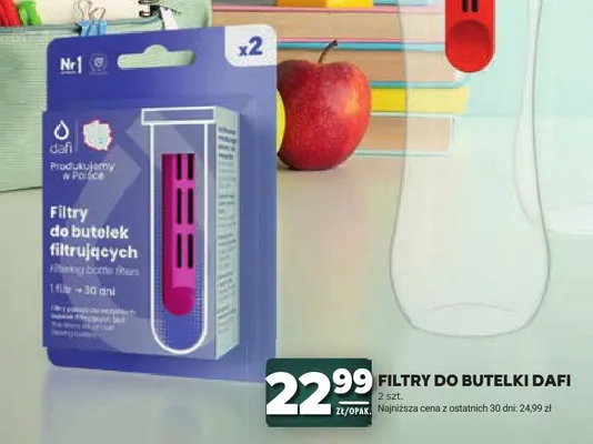 Filtry do butelek Dafi 2-pak promocja w Stokrotka