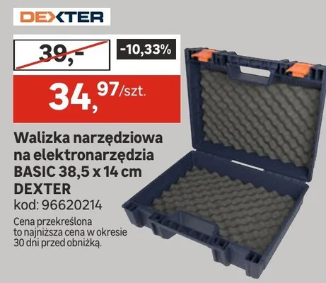 Walizka narzędziowa na elektronarzędzia BASIC 38,5 x 14 cm promocja w Leroy Merlin