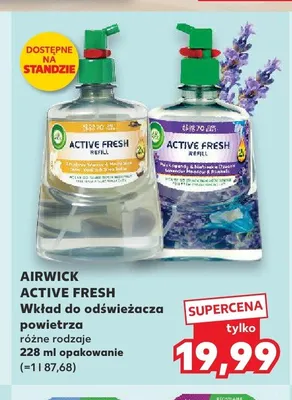 Wkład do odświeżacza powietrza Air Wick Active Fresh promocja w Kaufland