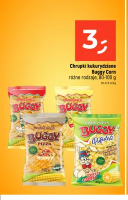 Chrupki kukurydziane Buggy Pufuleti Sweet Corn promocja w Dealz