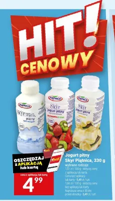 Jogurt pitny Skyr Piątnica naturalny promocja w Twój Market