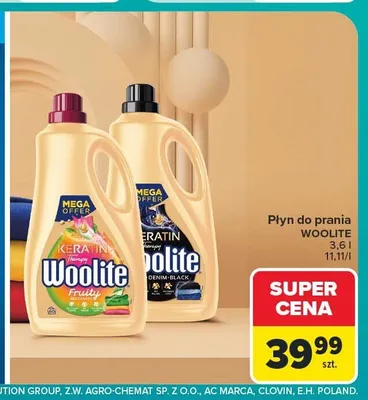 Płyn do prania Woolite promocja w Carrefour Market