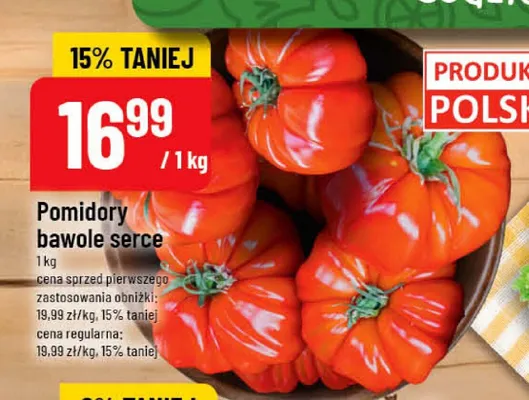 Pomidory bawole serce polskie promocja w POLOmarket