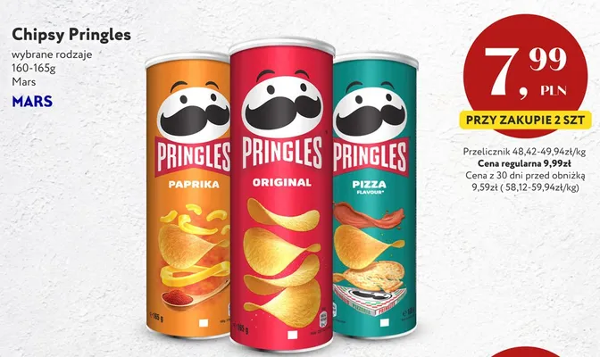Chipsy Pringles Original promocja w Market Point