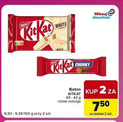 Baton KitKat Chunky promocja w Carrefour Express