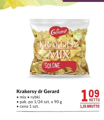 Krakersy dr Gerard mix promocja w Makro