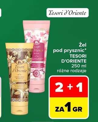 Żel pod prysznic Tesori d'Oriente promocja w Carrefour