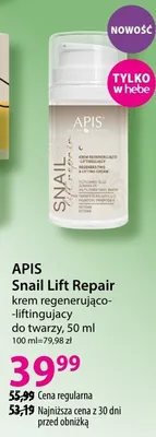 Krem regenerująco-liftingujący do twarzy Snail Lift Repair promocja w Hebe