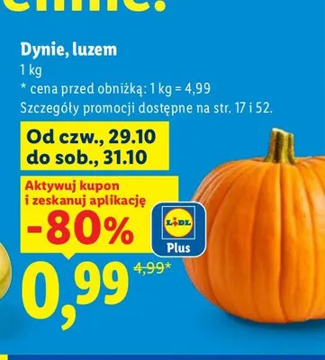 Dynie luzem promocja w Lidl