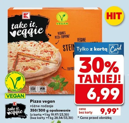 Pizza vegan promocja w Kaufland