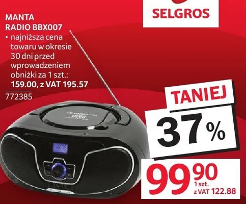 Radio MANTA BRX007 promocja w Selgros