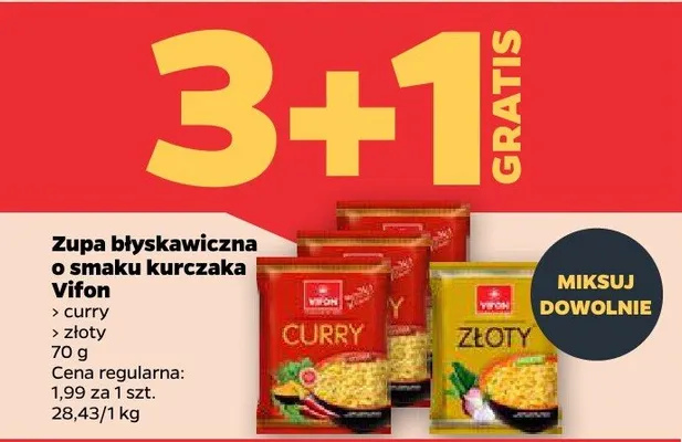 Zupa błyskawiczna o smaku kurczaka złoty promocja w Netto