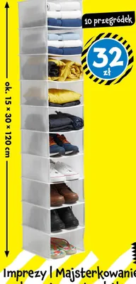 Organizer do zawieszania 10 przegródek promocja w Tedi