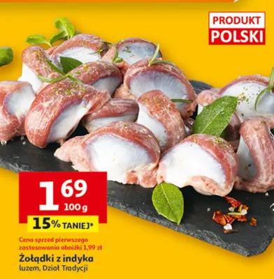 Żołądki z indyka luzem Dział Tradycji promocja w Auchan
