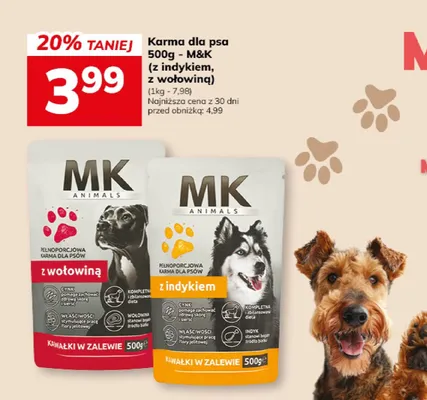 Karma dla psa M & K z wołowiną promocja w Hitpol