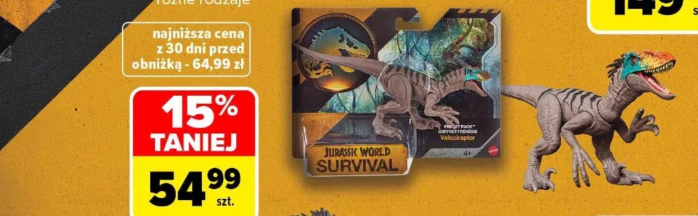 Dziki dinozaur Jurassic World promocja w Carrefour