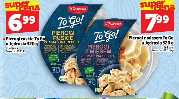 Pierogi z mięsem To Go! u Jędrusia promocja w TOPAZ