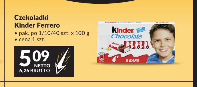 Czekoladki Kinder Ferrero promocja w Makro