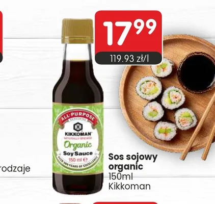 Sos sojowy organic Kikkoman promocja w Market Point