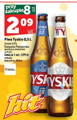Piwo Tyskie Gronie promocja w TOPAZ