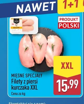 Filety z piersi kurczaka XXL Mięsne Specjały promocja w Aldi