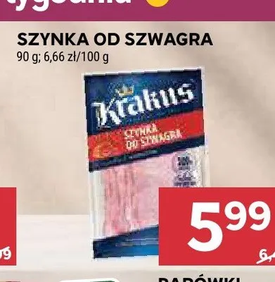 Szynka od Szwagra Krakus promocja w Stokrotka