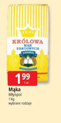 Mąka tortowa Królowa Młynpol promocja w Leclerc