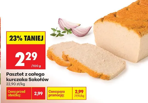 Pasztet z całego kurczaka Sokołów promocja w Biedronka