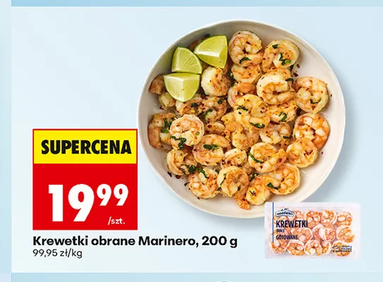 Krewetki obrane Marinero promocja w Biedronka