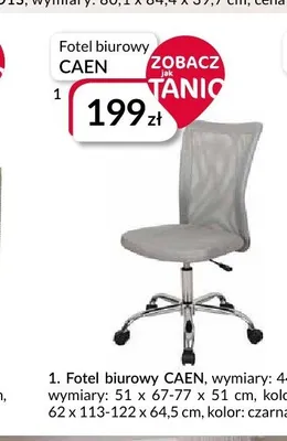 Fotel biurowy Caen promocja w Salony Agata