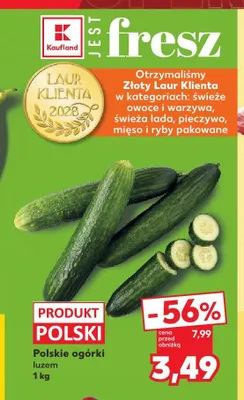 Ogórki polskie promocja w Kaufland