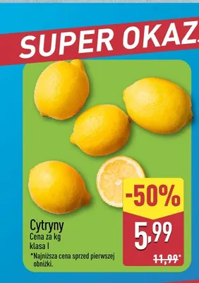 Cytryny promocja w Aldi