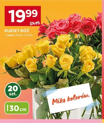 Bukiet róż 30cm promocja w Stokrotka