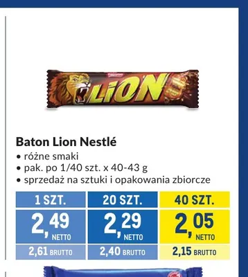 Baton Lion Nestlé promocja w Makro