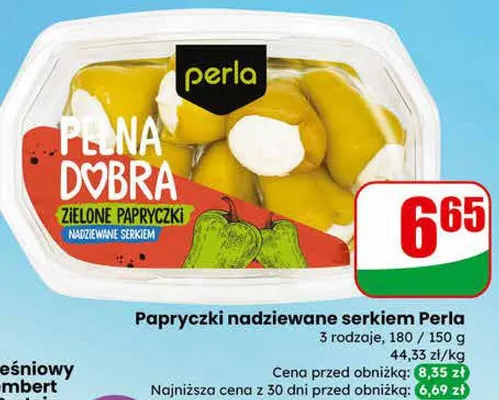 Papryczki nadziewane serkiem 3 rodzaje promocja w Dino